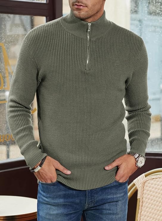 TOMMY - Stylish zip-up sweater for men (Italian design)