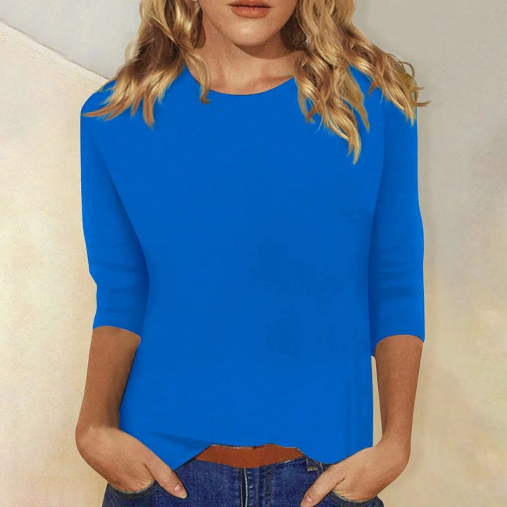 DARIELA | T-shirt à manches longues pour femmes avec col rond