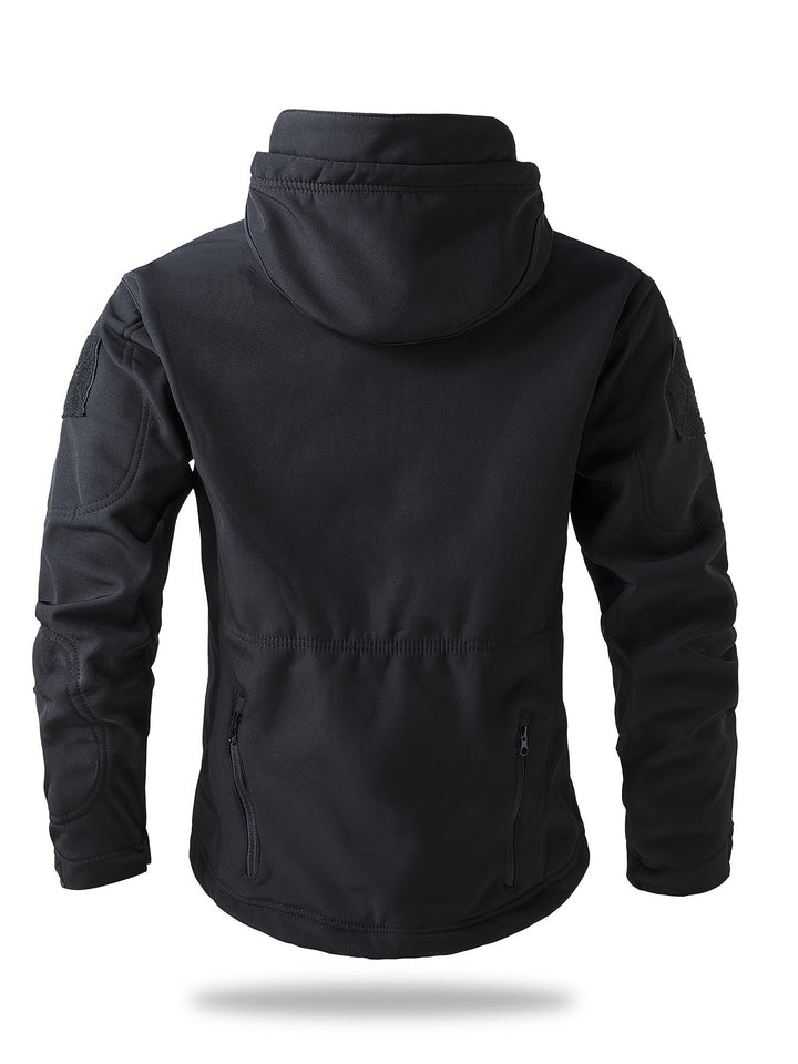 Veste coupe-vent à fermeture éclair tactique pour activités de plein air pour hommes | Parfait pour les activités de plein air