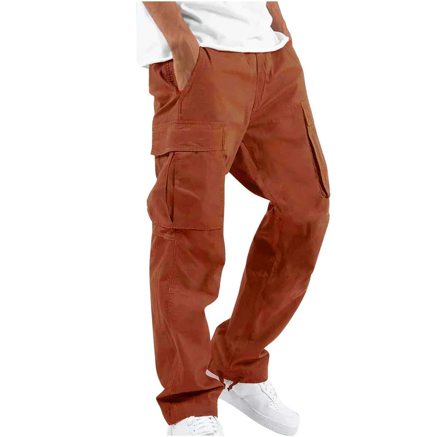 Malvin - pantalon cargo droit décontracté