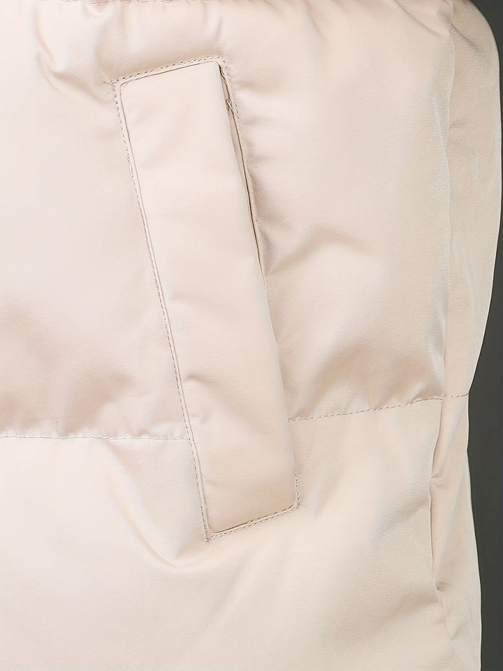 Herren Winter Steppjacke mit Reißverschluss – Gefütterte Winddichte Pufferjacke für kalte Tage