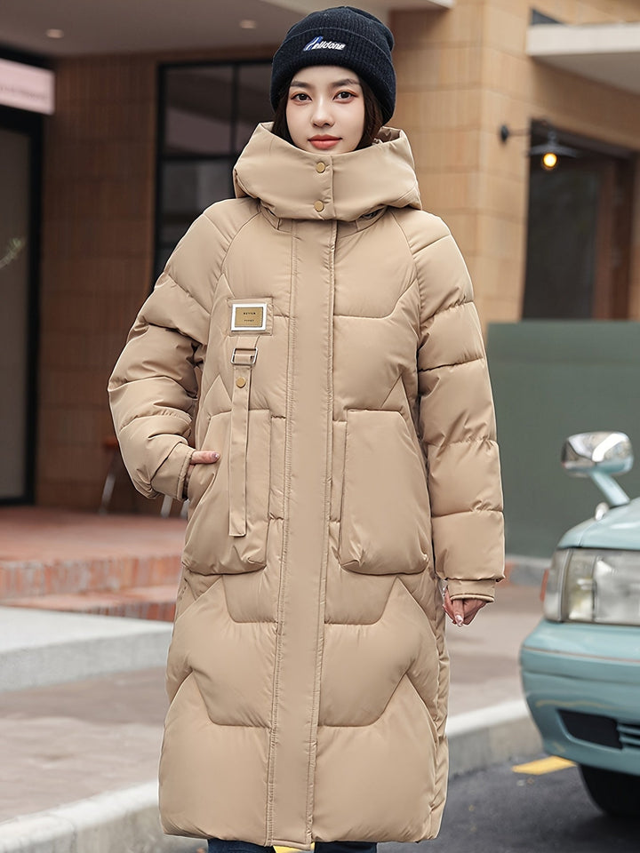 Stilvolle Warme Fleece Parka Winterjacke mit Kapuze für Frauen | Perfekt für Winteraktitäten