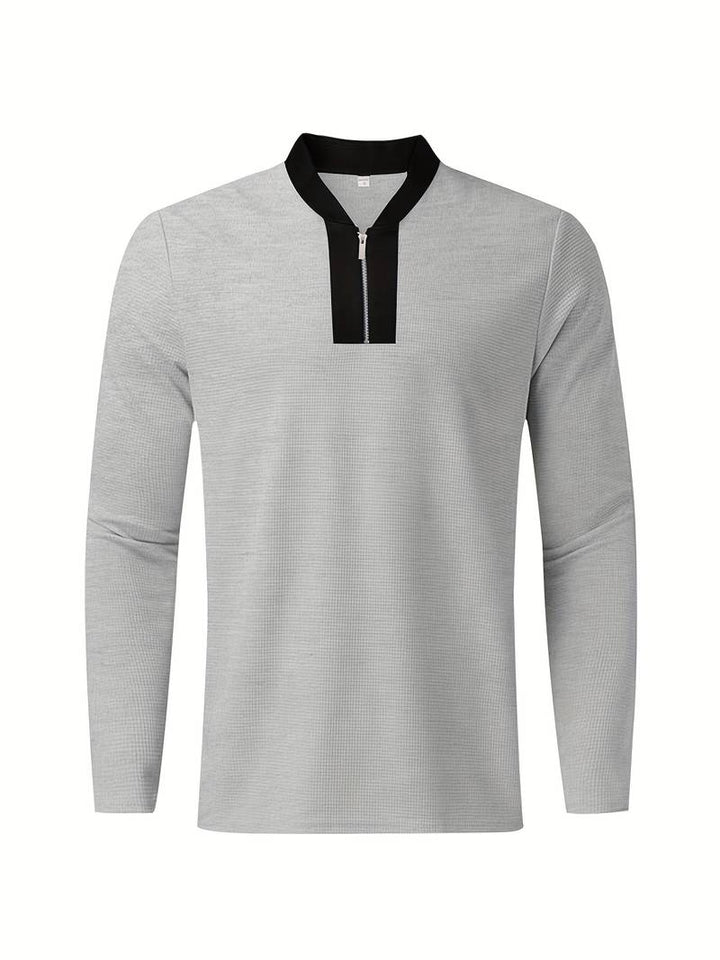 Ensemble pour homme en deux pièces – Ensemble de loisirs et survêtement d'entraînement à col montant à la mode