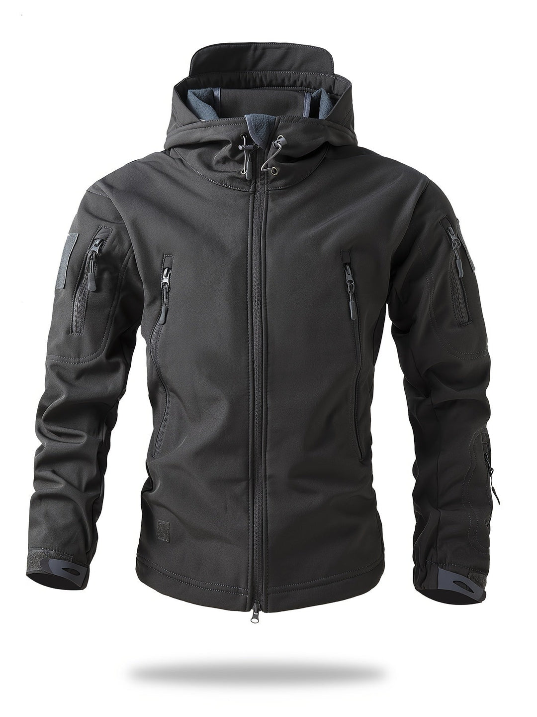 Veste coupe-vent à fermeture éclair tactique pour activités de plein air pour hommes | Parfait pour les activités de plein air