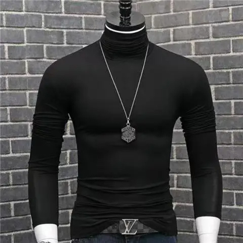 Maglione a collo alto alla moda