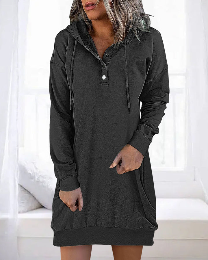 Lässiger Baumwoll-Pullover Hoodie mit Kapuze für Damen | Perfekt für lässige Tage
