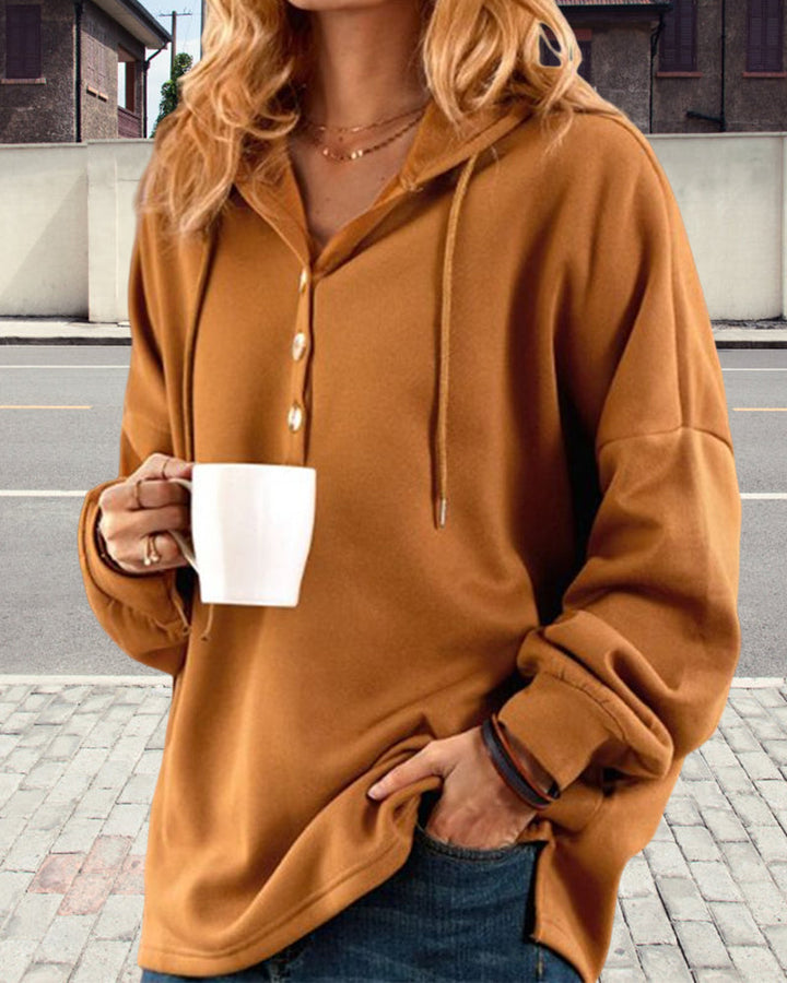 Bequemer Übergroßer Fleece Hoodie mit Kapuze für Damen | Perfekt für den Alltag