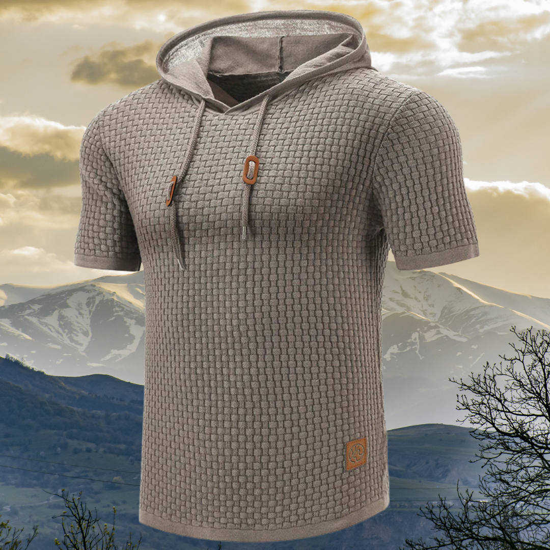 Manor - Felpa con cappuccio a maniche corte