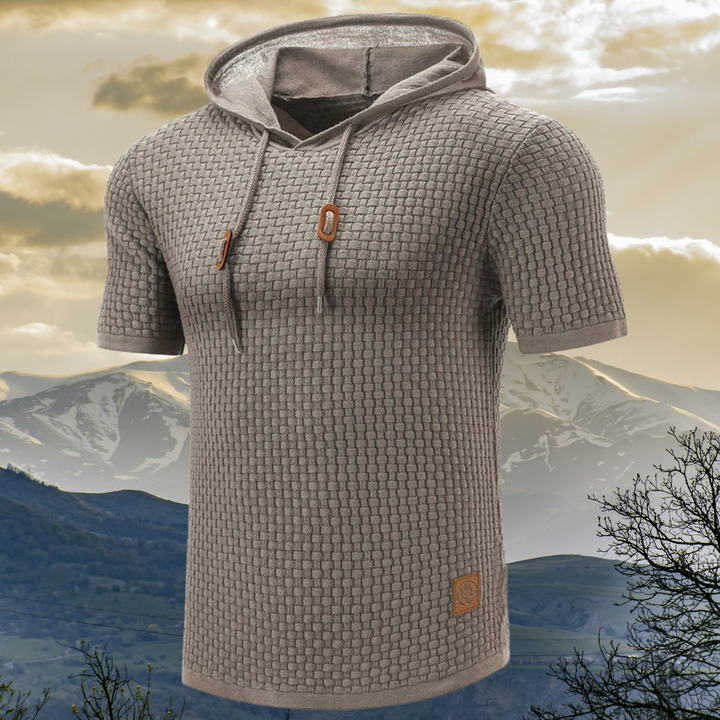 Manor - Felpa con cappuccio a maniche corte