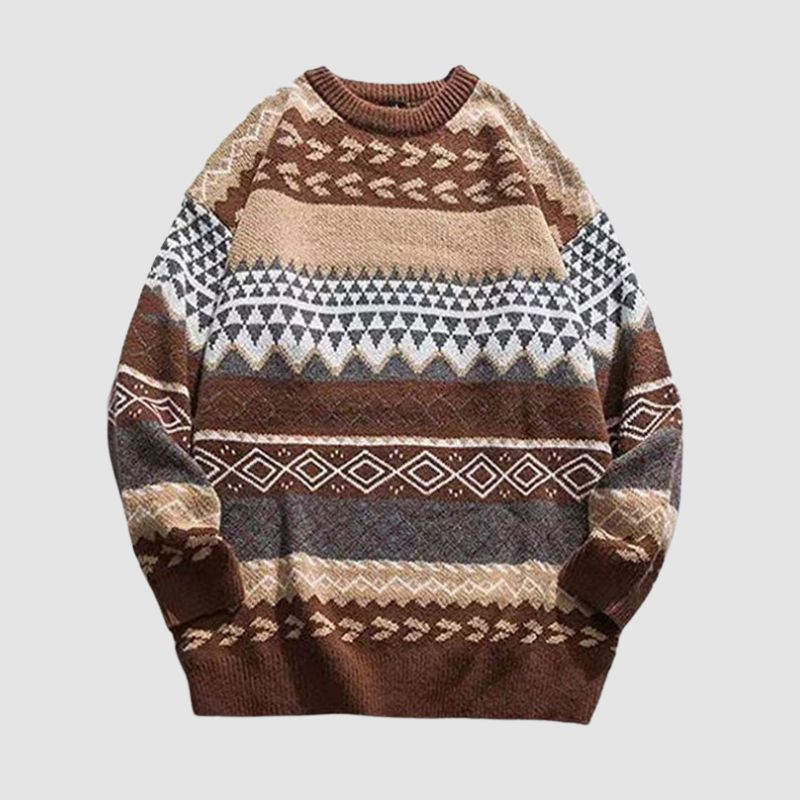 May - Gestreifter Vintage-Pullover