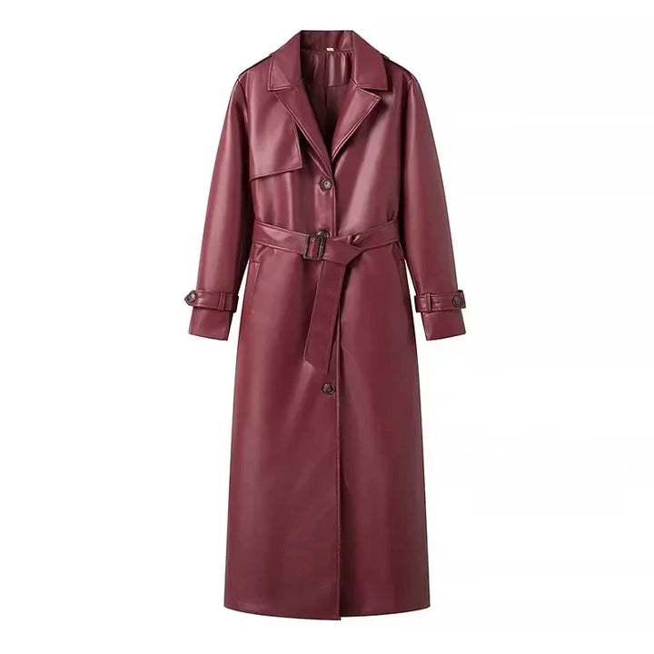 Harleigh - lange Retro-Jacke mit Gürtel
