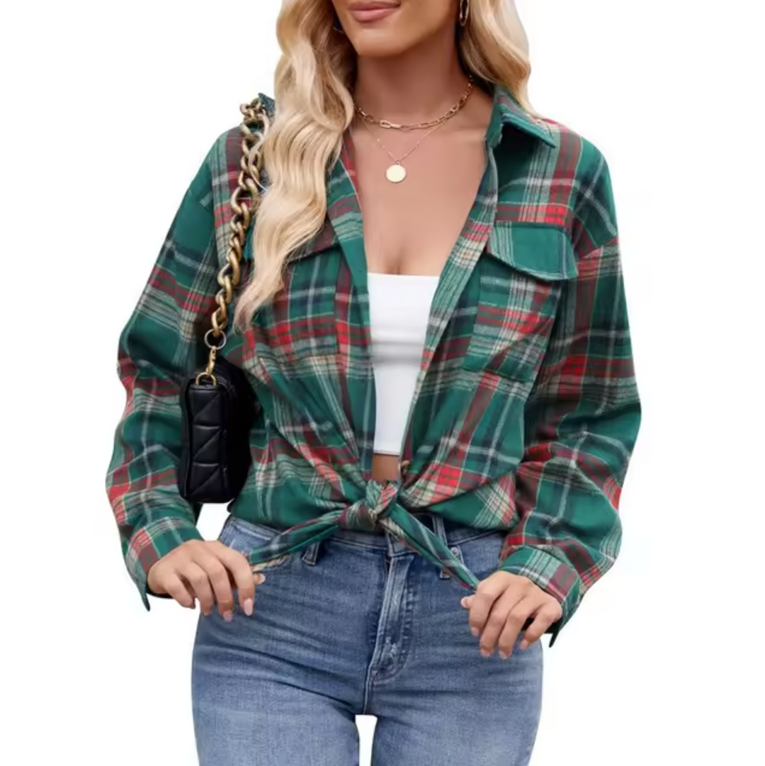 Harper – Kariertes Langarmhemd