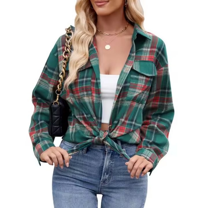 Harper – Kariertes Langarmhemd