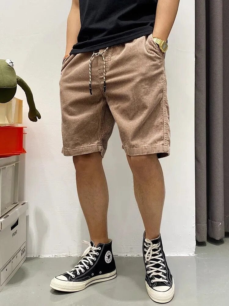 Einstellbar Kordelzug Sommer Kordhose Strand Shorts