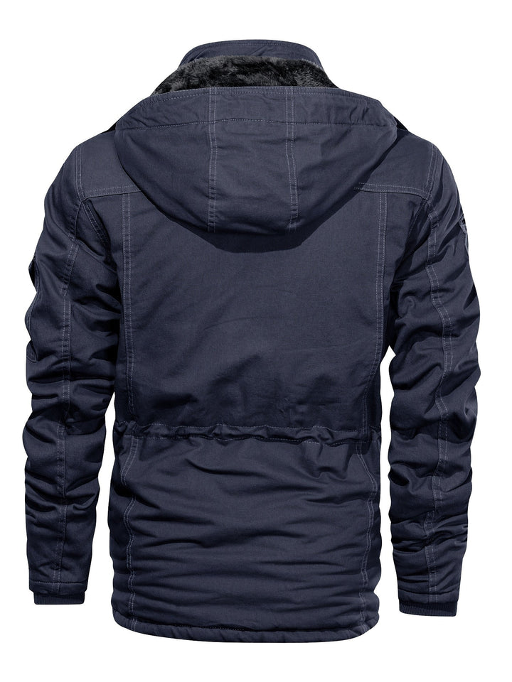 Veste cargo à capuche en polaire chaude tactique pour hommes | Parfaite pour les activités de plein air