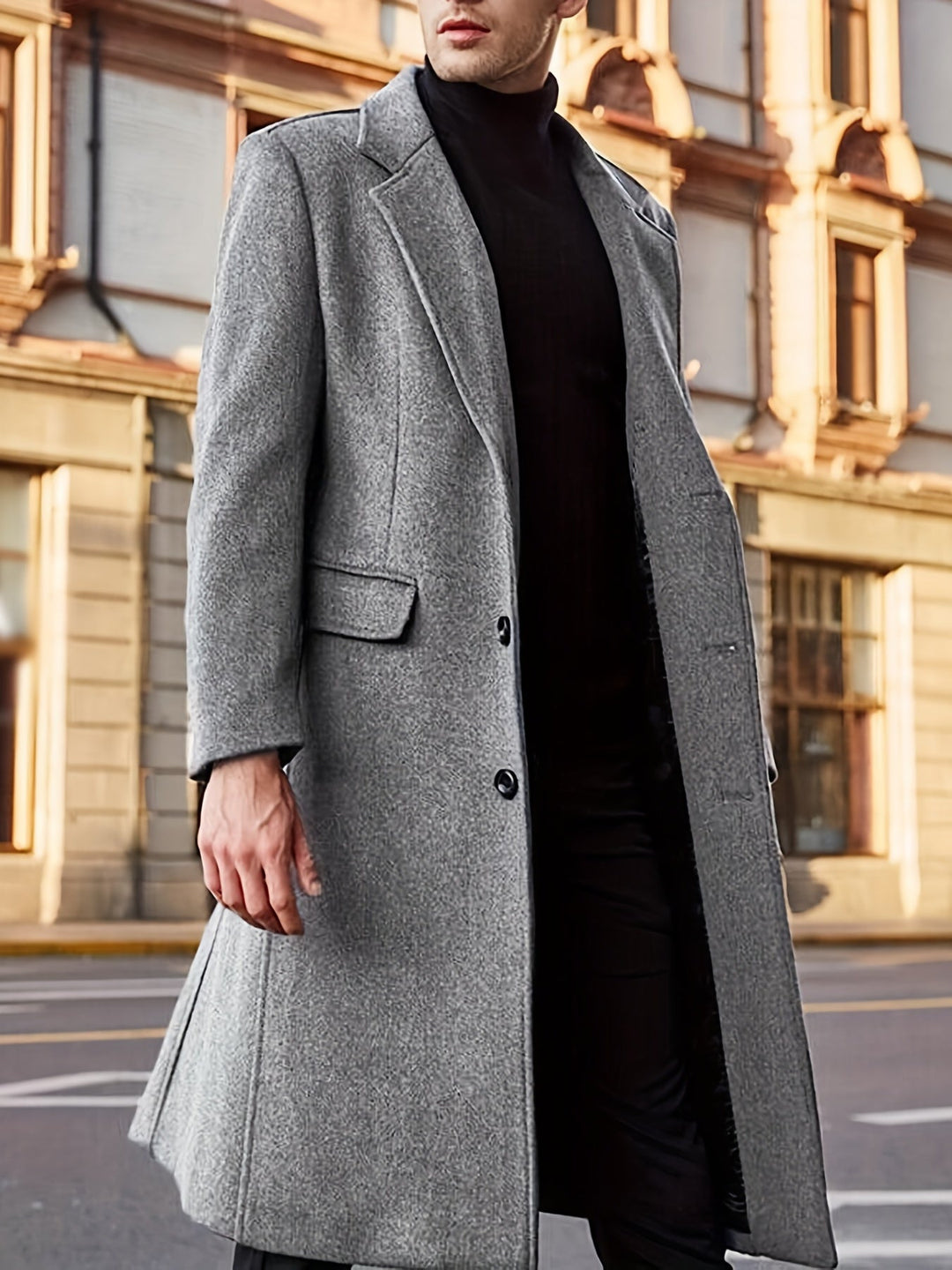 Manteau d'hiver trench rétro élégant pour hommes | Parfait pour les activités de plein air
