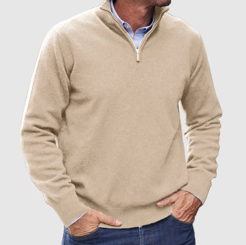 Pull pour hommes avec fermeture éclair