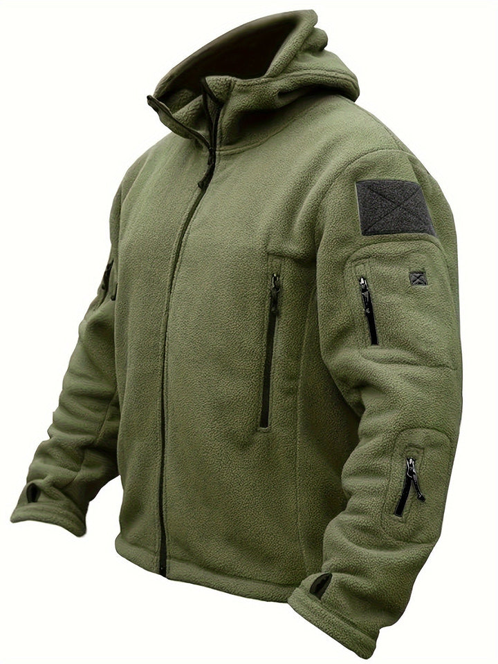 Warme Fleece-Reißverschluss-Winddichte Outdoorjacke Für Herren | Perfekt für Outdoor-Aktivitäten