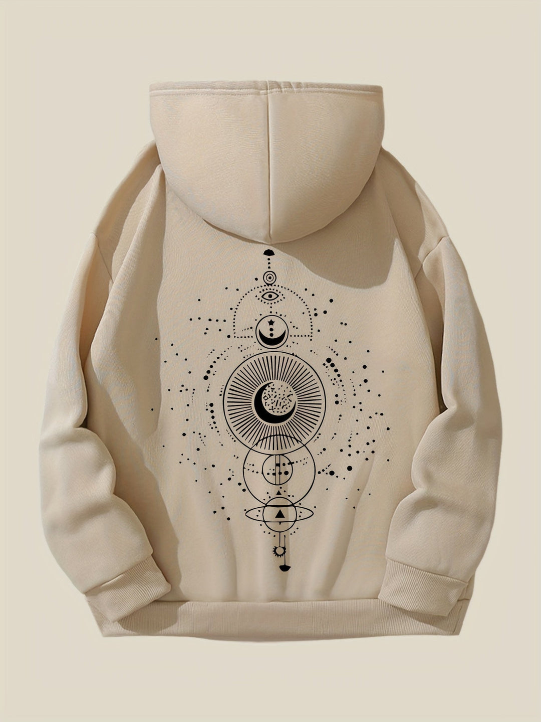 Lässiger Pullover-Hoodie mit Backprint und Kapuze für Women | Perfekt für Casual Days