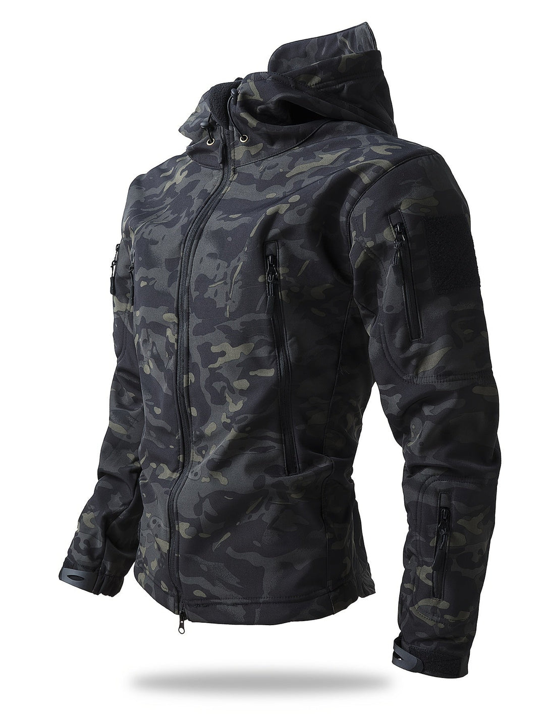 Veste coupe-vent à fermeture éclair tactique pour activités de plein air pour hommes | Parfait pour les activités de plein air