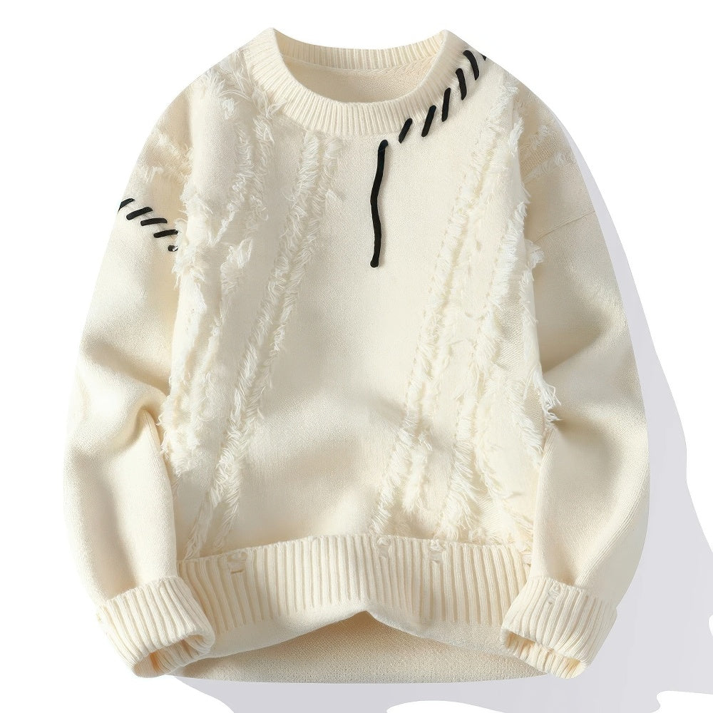 TONI | Pull col roulé patchwork unisexe