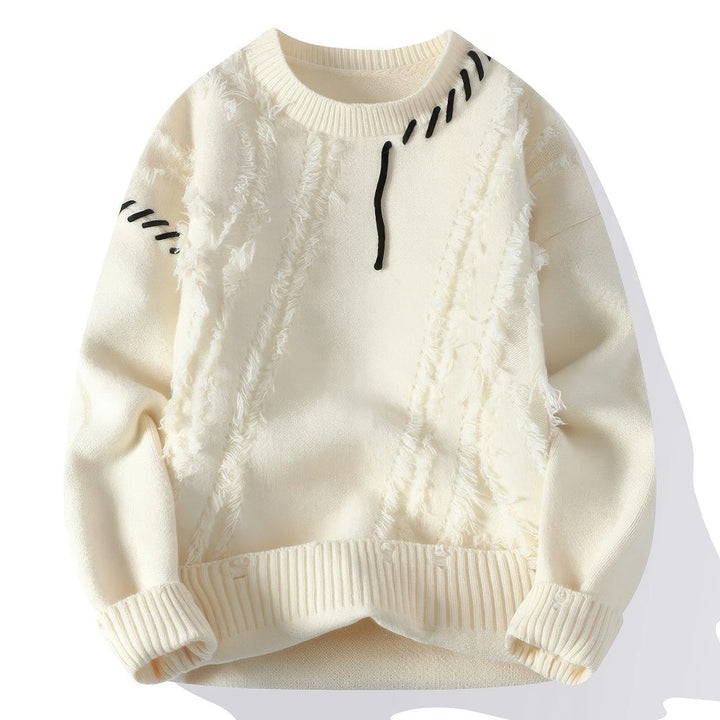 TONI | Pull col roulé patchwork unisexe