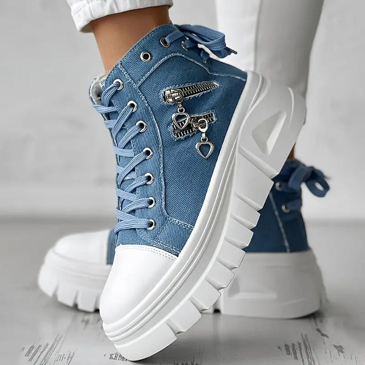 Recorded | Casual Chic Denim Sneakers