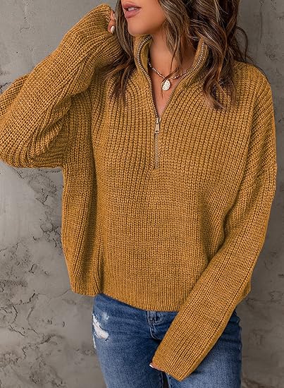 Zenaida - Pull polo avec col en V
