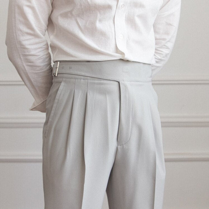 Zeke - Pantalon élégant pour homme avec boucle
