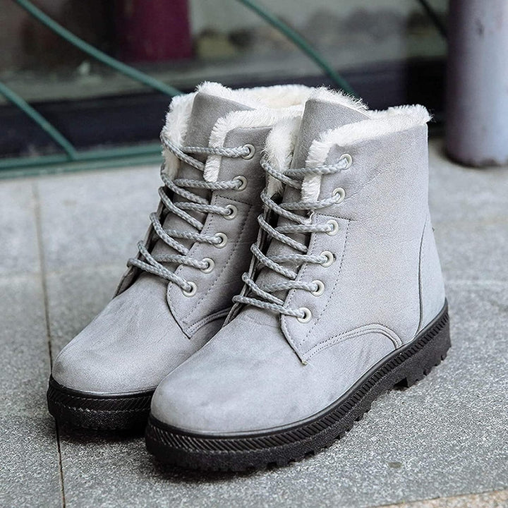 Bottes de neige décontractées antidérapantes avec laine pour femmes | Parfait pour les activités de plein air