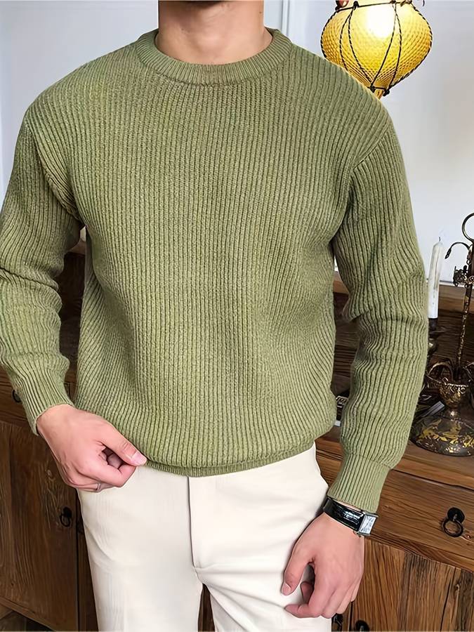 Elegancki sweter o strukturze