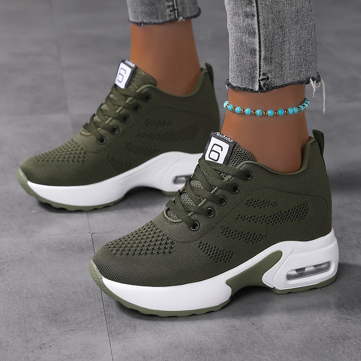 Damen Chunky Sneaker mit Luftpolstersohle – Atmungsaktiv & Komfortabel