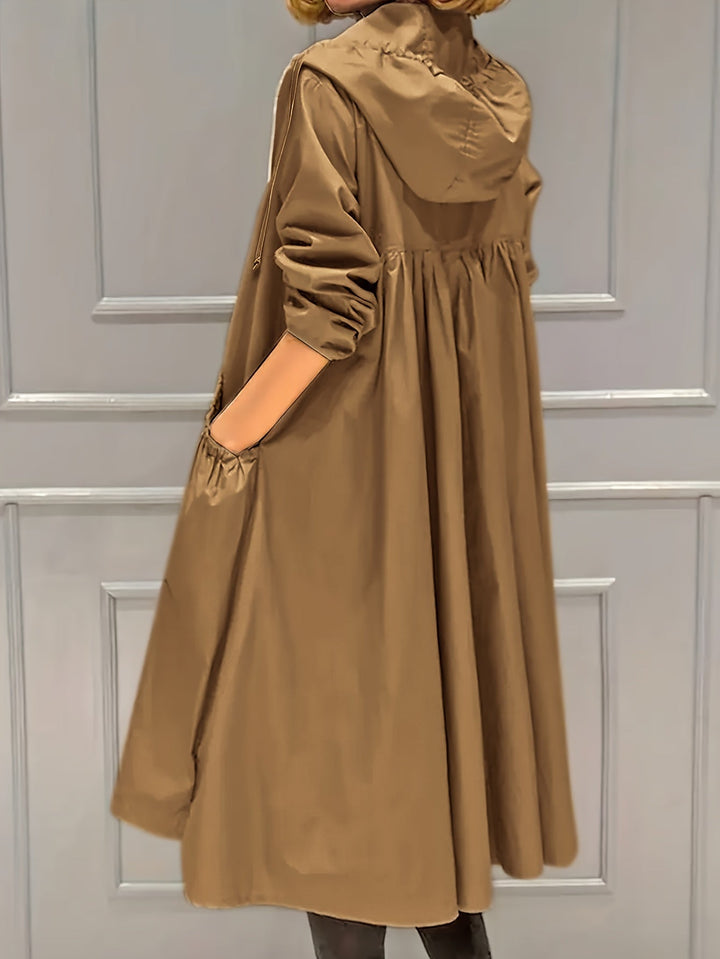 Stilvoller Vintage-Trenchcoat mit gegürteten langen Ärmeln für Damen | Perfekt für jeden Anlass