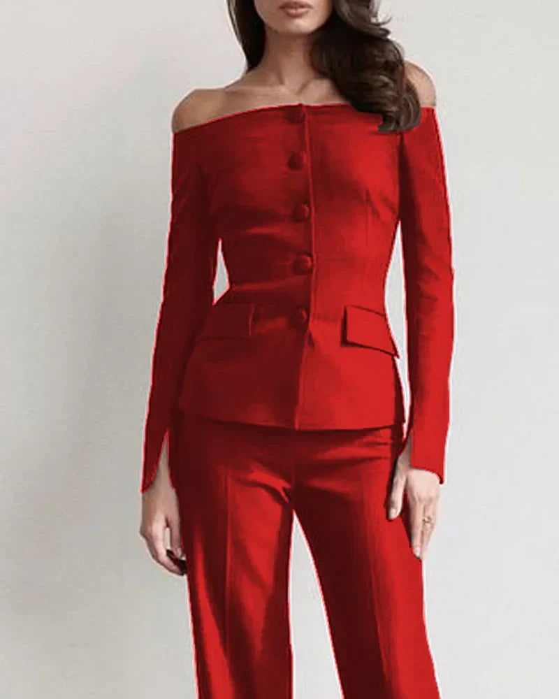 Klaur - Ensemble de tuyaux - Élégant - Matériau luxueux - Occasion Formelli pour femmes