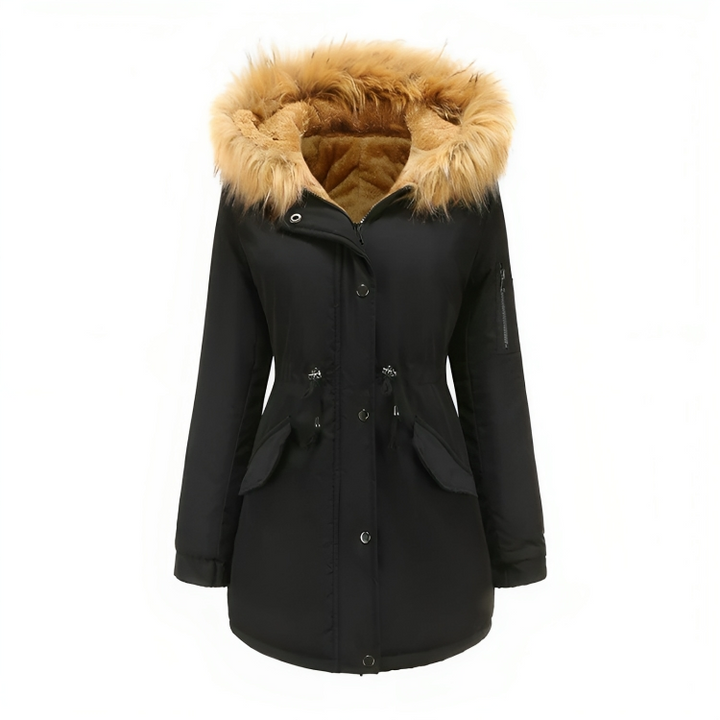 Classic Winter Parka With Vegan Fur For Women | Ideal for winter