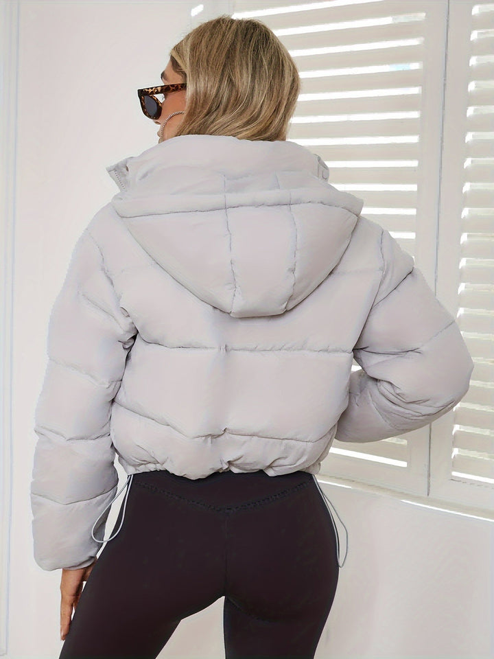 Giacca invernale corta calda alla moda per donna | Perfetta per l'inverno