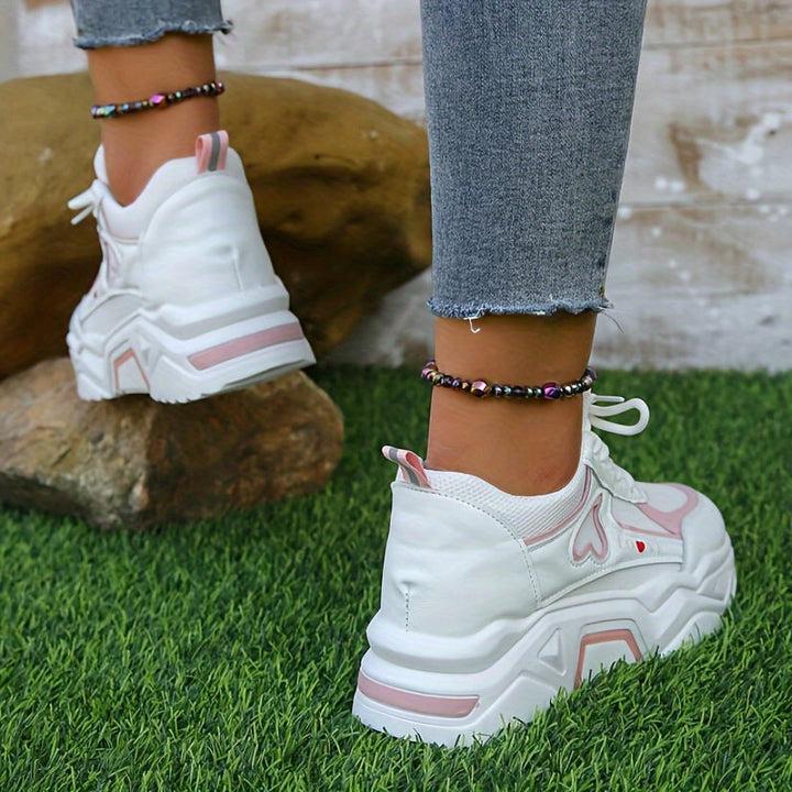 Stilvolle Leichte Strick-Cut-Out Sneaker für Damen | Perfekt für Casual Days