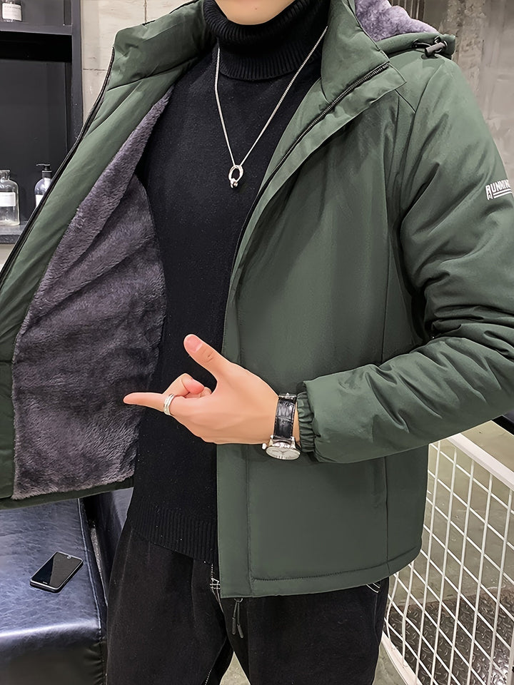 Warme Casual Kapuzen Lange Winter Jacke Für Herren | Ideal für Winter