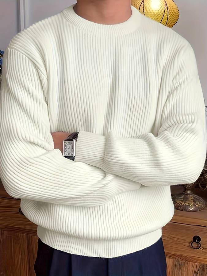 Elegancki sweter o strukturze