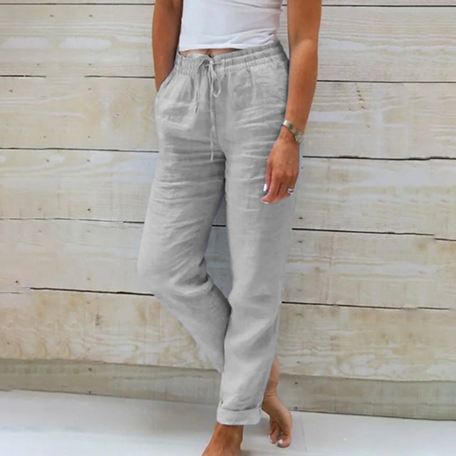 Olivine - Pantalon droit - Décontracté - Style formel - Pour un usage de loisirs pour femmes