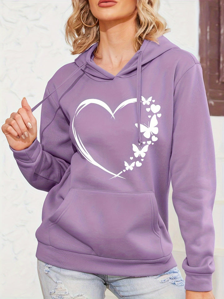Sweat-shirt à capuche décontracté avec imprimé et capuche pour femmes | Parfait pour les jours décontractés