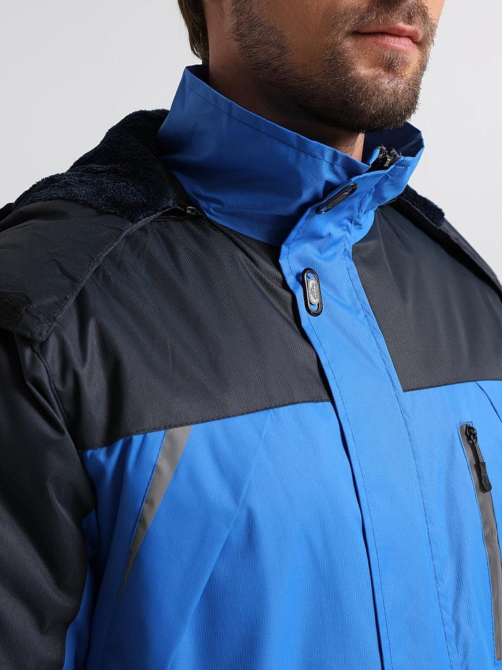 Warme Wasserabweisende Fleece Gefütterte Winterjacke Für Herren | Perfekt für Outdoor-Aktivitäten