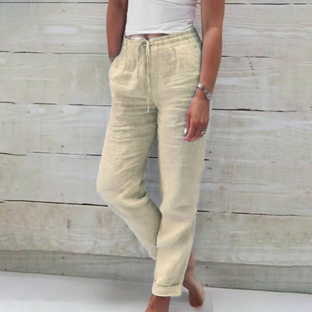 Olivine - Pantalon droit - Décontracté - Style formel - Pour un usage de loisirs pour femmes