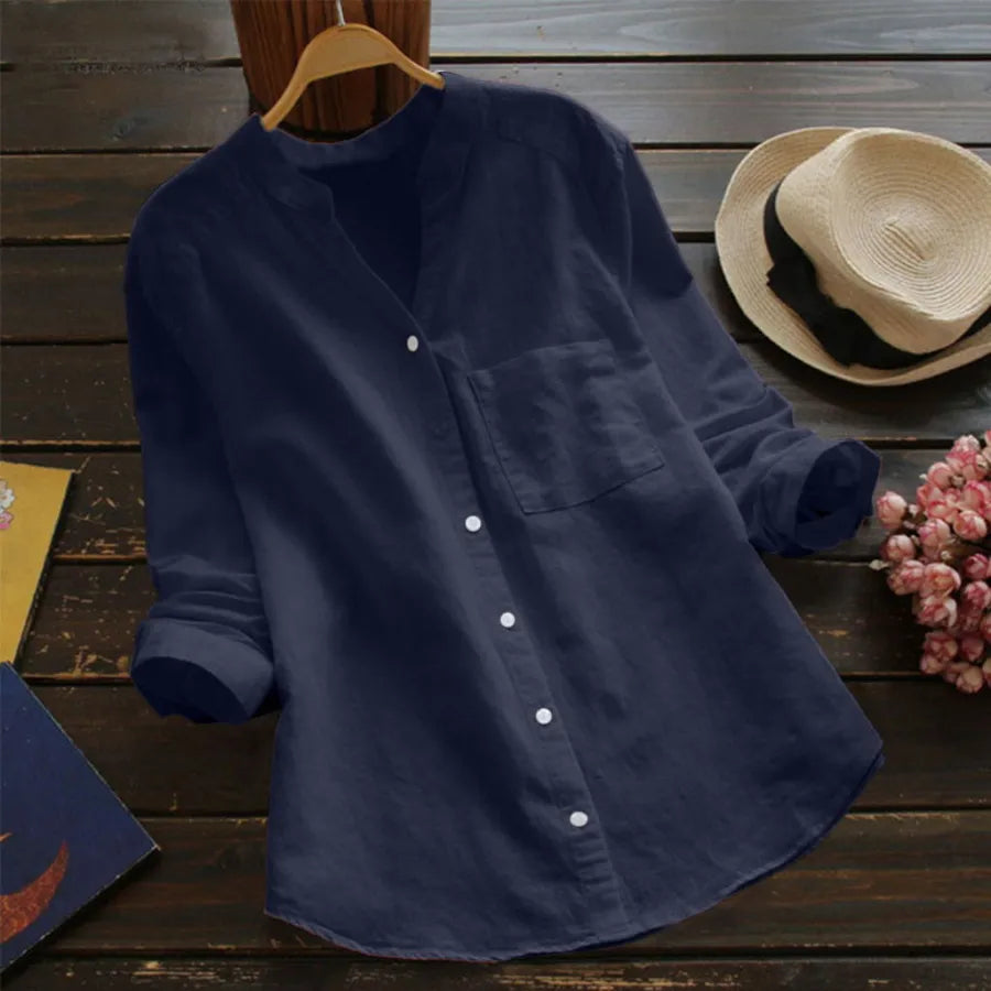 Chemise décontractée en mélange lin-coton de Flynn's