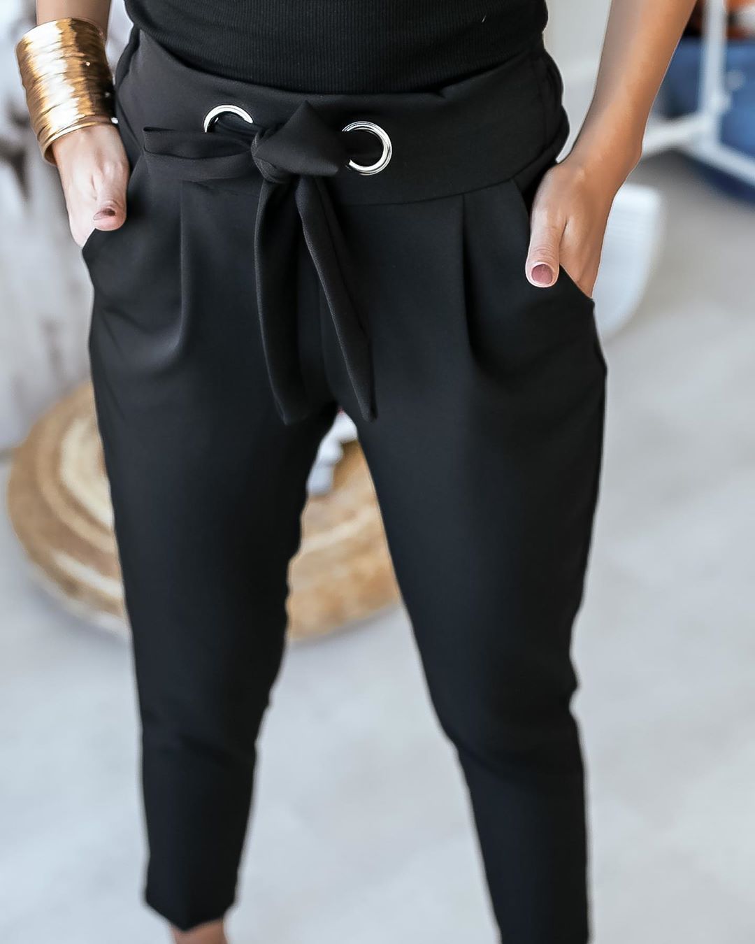Leslie - Pantalon taille haute élégant