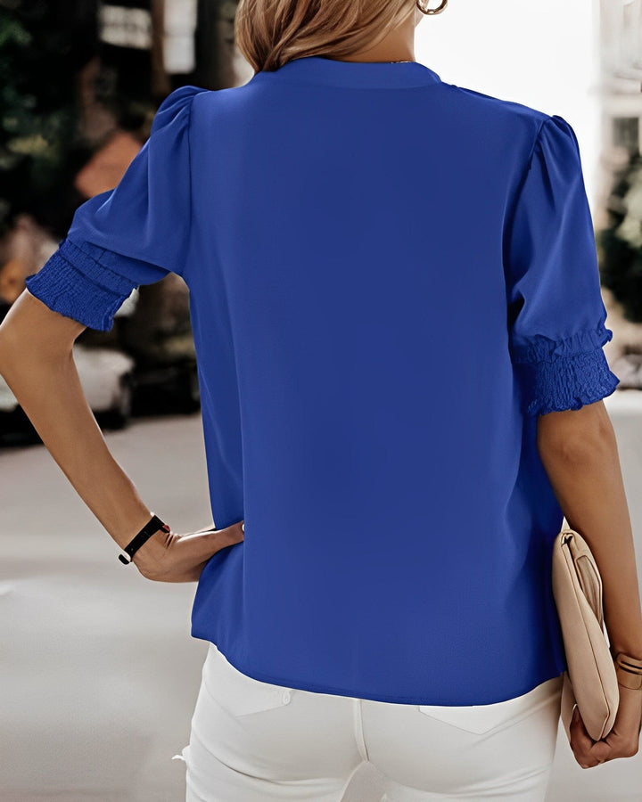Jente - Bluse mit V-Ausschnitt