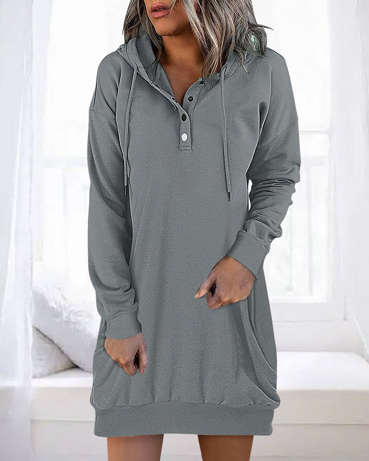 Lässiger Baumwoll-Pullover Hoodie mit Kapuze für Damen | Perfekt für lässige Tage