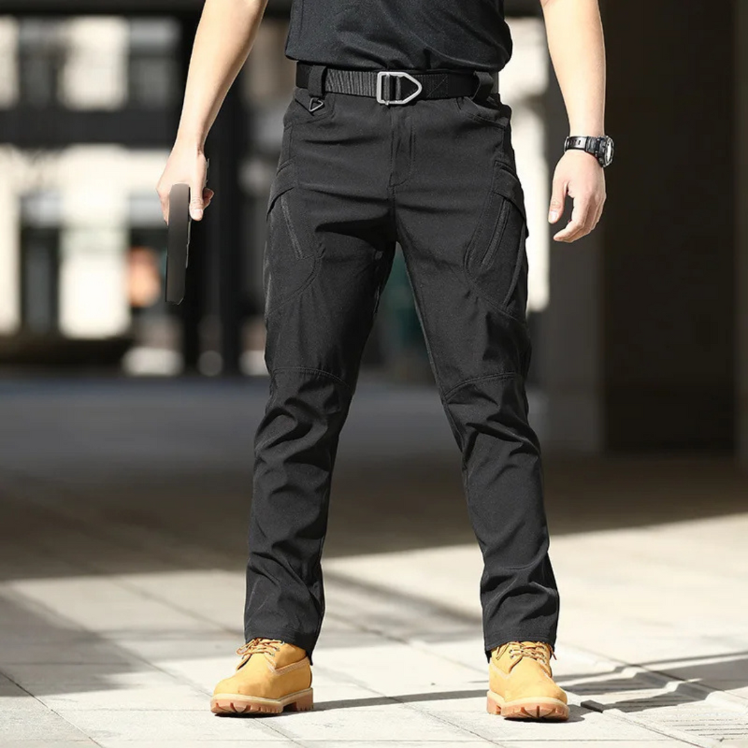 Pantalon cargo à plusieurs poches respirant pour homme avec fermeture éclair