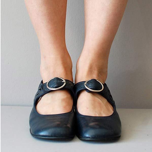 Chaussures vintage orthopédiques à bout rond - opal