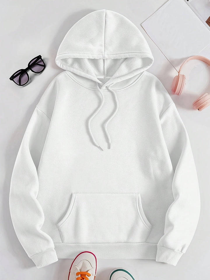 Damen Hoodie mit Sonne & Mond Print – Oversized Kapuzenpullover mit astrologischem Boho-Muster